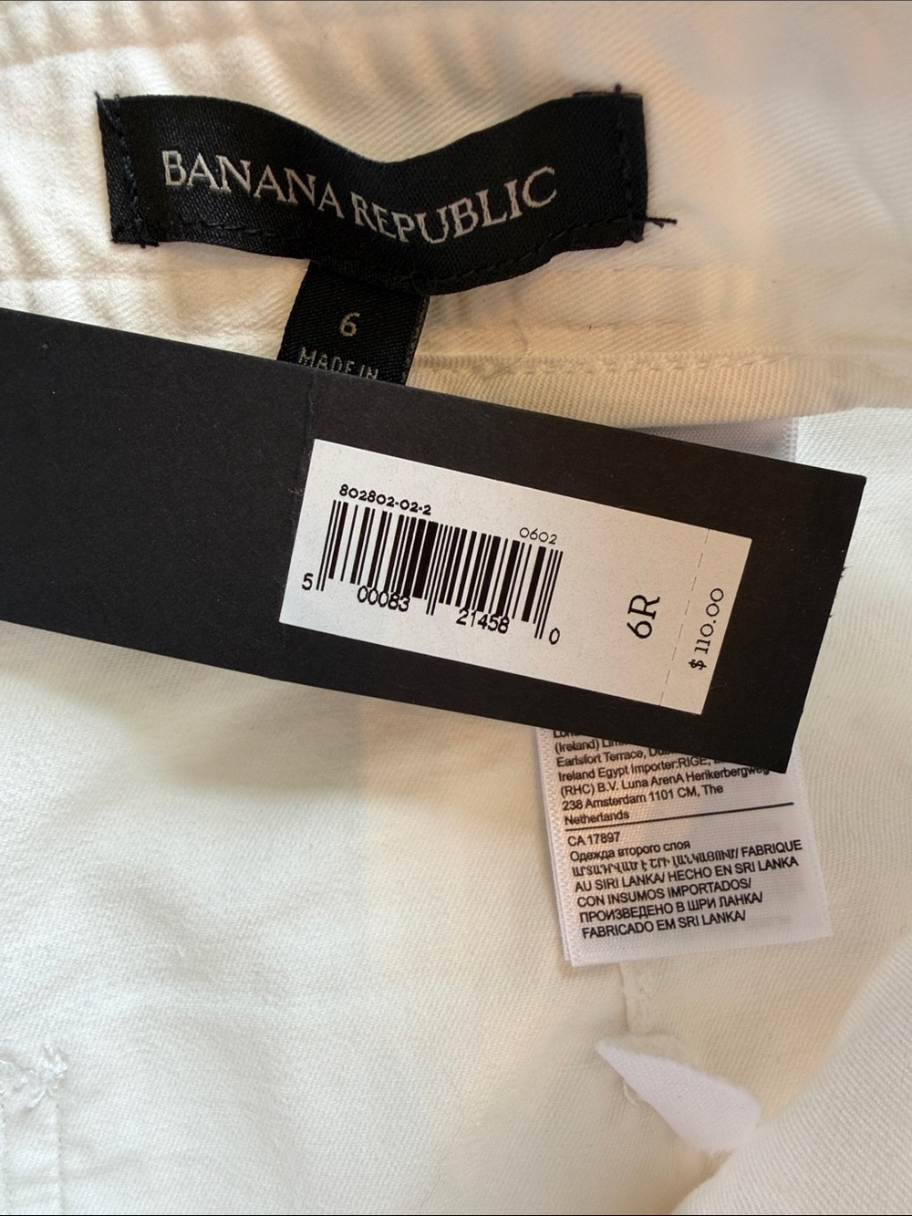 NEW Banana Republic Women's The Barrel Pant Size 6 Cream White - Picture 8 of 15